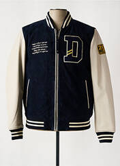 Veste en cuir bleu DAYTONA pour homme seconde vue