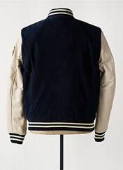 Veste en cuir bleu DAYTONA pour homme seconde vue