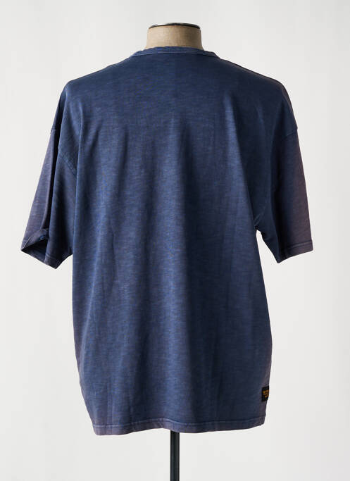 T-shirt bleu fonce DAYTONA pour homme