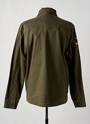 Veste casual fermeture boutonnée sur le devant vert DAYTONA homme