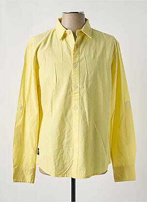 Chemise manches longues manches longues jaune DAYTONA homme
