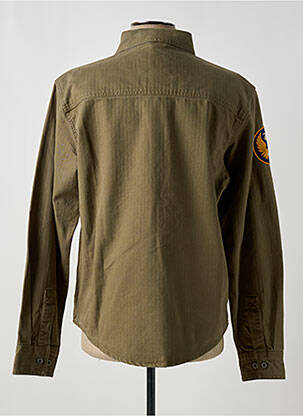 Chemise manches longues poches vert DAYTONA homme