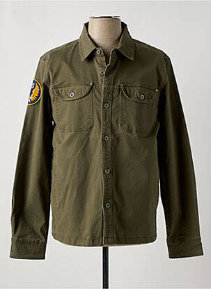 Veste casual fermeture boutonnée sur le devant vert DAYTONA homme