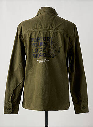 Veste casual fermeture boutonnée sur le devant vert DAYTONA homme