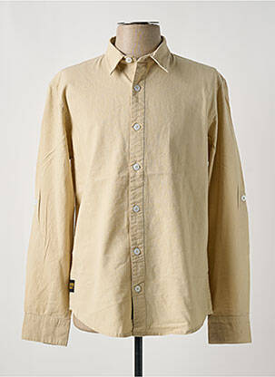 Chemise manches longues manches longues beige DAYTONA homme