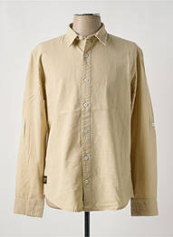 Chemise manches longues manches longues beige DAYTONA homme