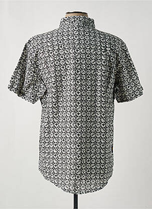 Chemise manches courtes imprimé fantaisie noir DAYTONA homme