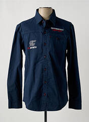 Chemise manches longues bleu DAYTONA pour homme seconde vue