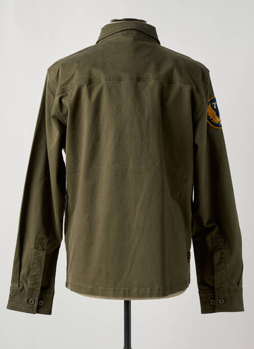 Veste casual fermeture boutonnée sur le devant vert DAYTONA homme