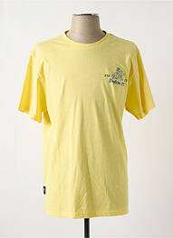 T-shirt coupe droite manches courtes jaune DAYTONA homme