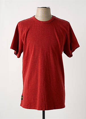 T-shirt coupe droite manches courtes rouge DAYTONA homme