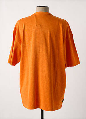 T-shirt coupe droite manches courtes orange DAYTONA homme