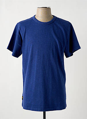 T-shirt coupe droite manches courtes bleu clair DAYTONA homme