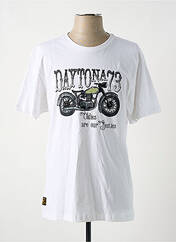 T-shirt blanc DAYTONA pour homme seconde vue
