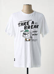 T-shirt blanc DAYTONA pour homme seconde vue