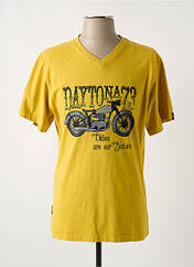 T-shirt jaune DAYTONA pour homme seconde vue