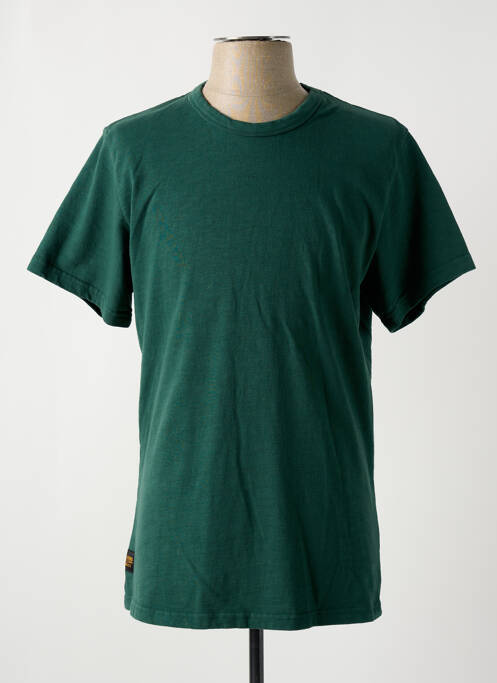 T-shirt coupe droite manches courtes vert DAYTONA homme