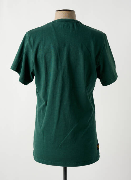 T-shirt coupe droite manches courtes vert DAYTONA homme