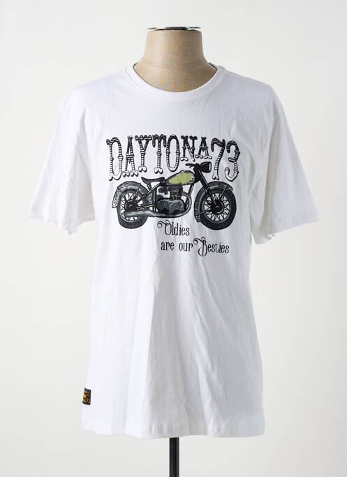 T-shirt blanc DAYTONA pour homme
