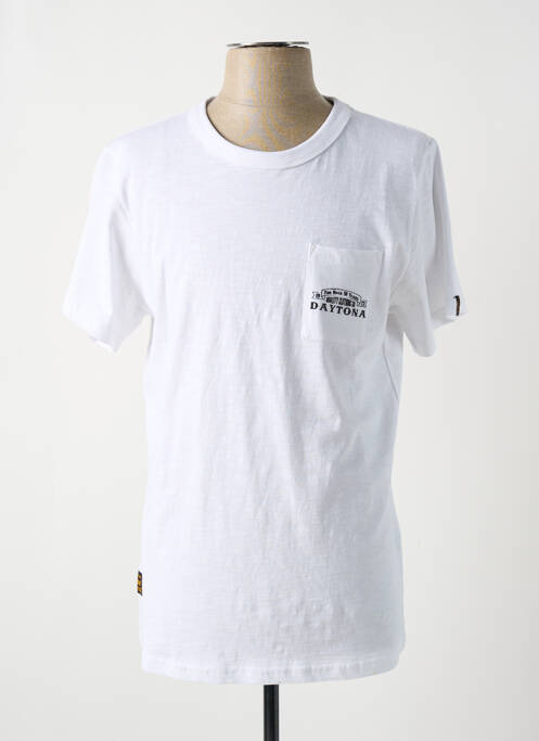T-shirt blanc DAYTONA pour homme