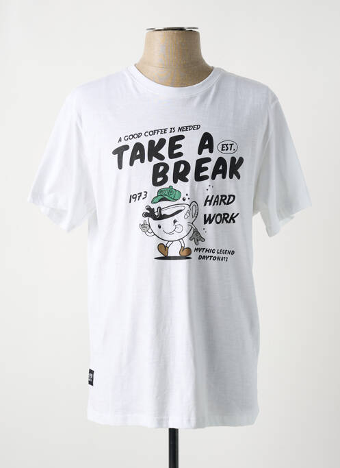 T-shirt blanc DAYTONA pour homme
