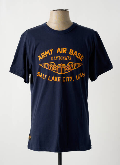 T-shirt bleu DAYTONA pour homme