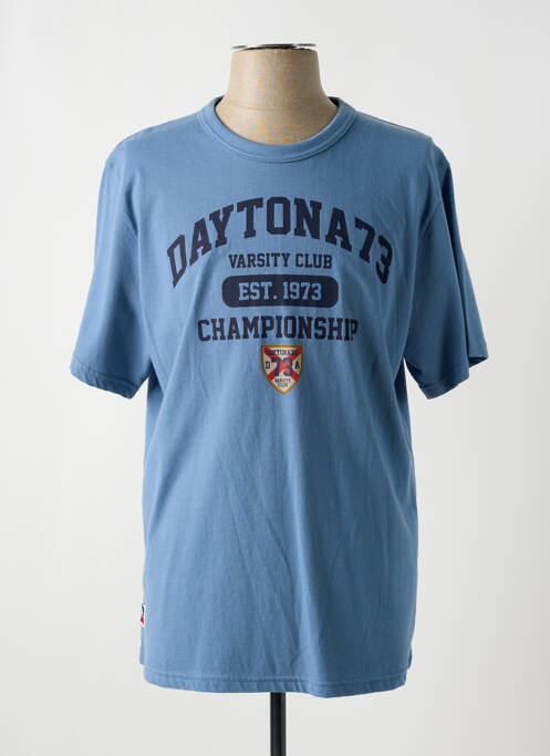 T-shirt bleu DAYTONA pour homme