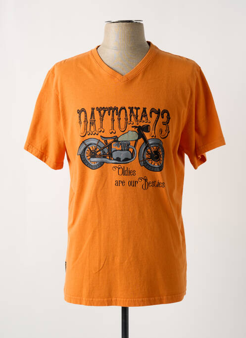 T-shirt orange DAYTONA pour homme