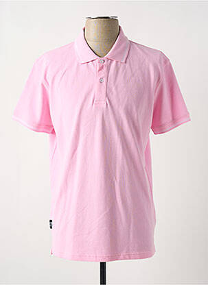 Polo coupe droite manches courtes rose DAYTONA homme