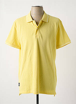 Polo coupe droite manches courtes jaune DAYTONA homme