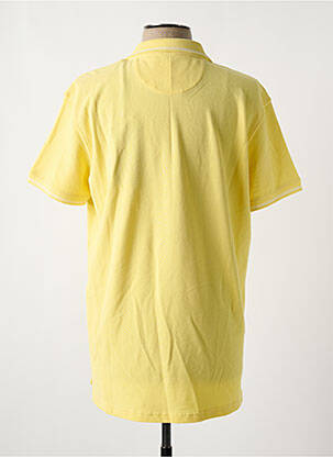 Polo coupe droite manches courtes jaune DAYTONA homme