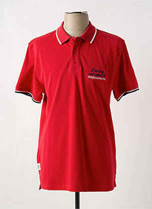 Polo coupe droite manches courtes rouge DAYTONA homme