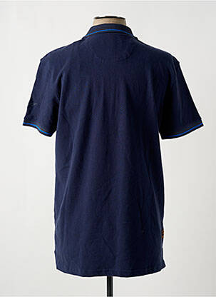 Polo coupe droite manches courtes bleu DAYTONA homme