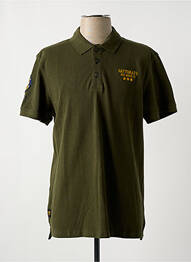 Polo coupe droite manches courtes vert DAYTONA homme