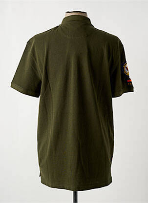 Polo coupe droite manches courtes vert DAYTONA homme