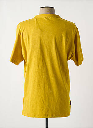 T-shirt coupe droite manches courtes jaune DAYTONA homme