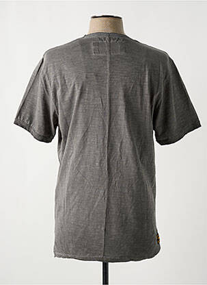 T-shirt coupe droite manches courtes gris DAYTONA homme