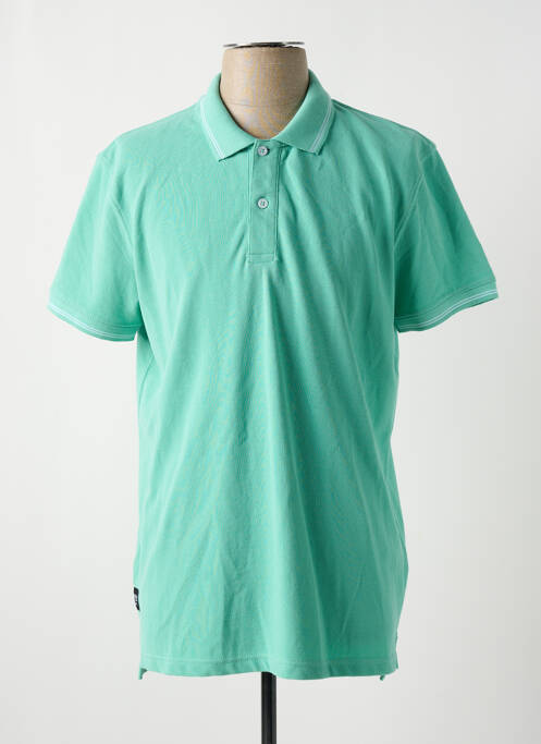 Polo coupe droite manches courtes vert DAYTONA homme