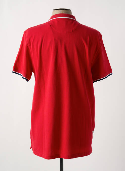 Polo coupe droite manches courtes rouge DAYTONA homme
