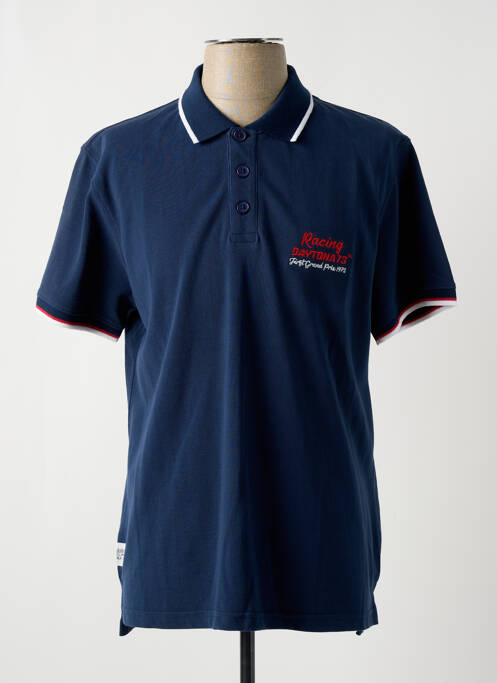 Polo bleu DAYTONA pour homme
