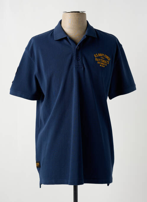 Polo bleu DAYTONA pour homme
