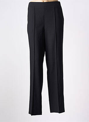Pantalon droit stretch taille normale noir JULIE GUERLANDE femme