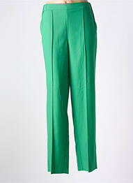 Pantalon droit stretch taille normale vert JULIE GUERLANDE femme