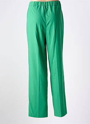 Pantalon droit stretch taille normale vert JULIE GUERLANDE femme