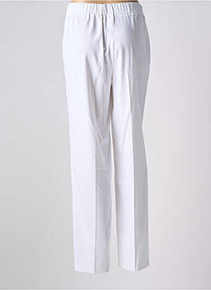 Pantalon droit stretch taille normale blanc JULIE GUERLANDE femme