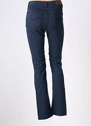 Pantalon slim taille haute taille haute bleu JULIE GUERLANDE femme