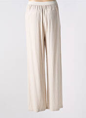 Pantalon large beige JULIE GUERLANDE pour femme seconde vue