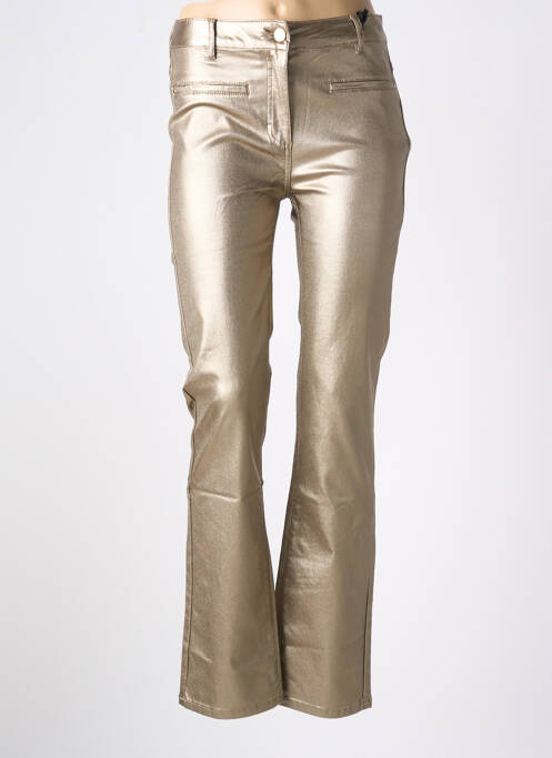 Pantalon droit or JULIE GUERLANDE pour femme