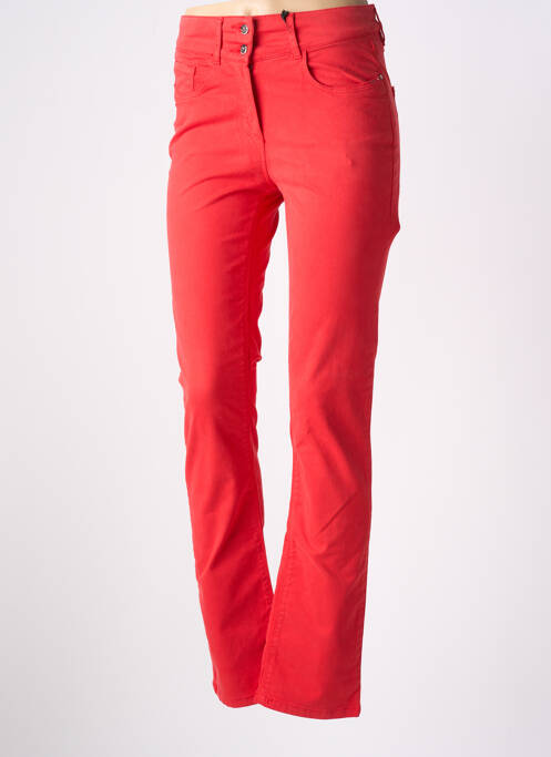 Pantalon droit rouge JULIE GUERLANDE pour femme