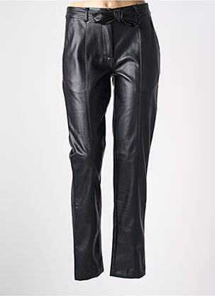 Pantalon slim taille normale taille normale noir JULIE GUERLANDE femme